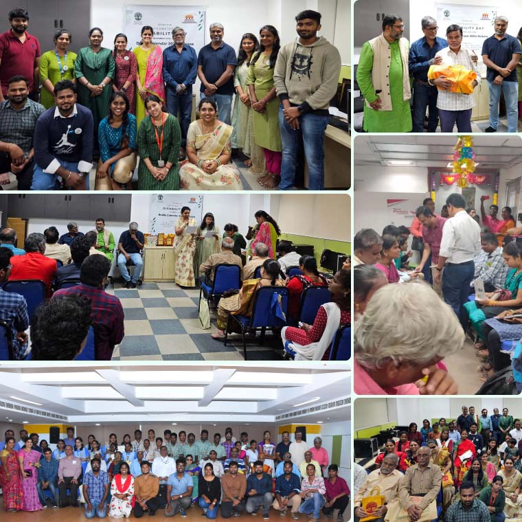 Volunteers and beneficiaries participating in Meiporul Chennai Foundation Trust initiatives