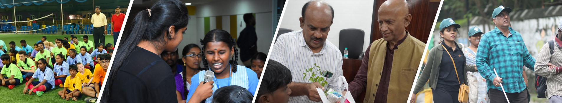 Volunteers and community members participating in Meiporul initiatives