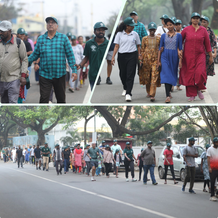 Volunteer supporting community initiatives